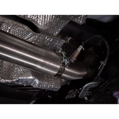 Pipework diameter 4in/101.6mm reducing to 3in/76.2mm for maximum flow