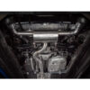 Pipework diameter 4in/101.6mm reducing to 3in/76.2mm for maximum flow