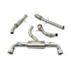 Pipework diameter 4in/101.6mm reducing to 3in/76.2mm for maximum flow