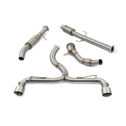 Pipework diameter 4in/101.6mm reducing to 3in/76.2mm for maximum flow