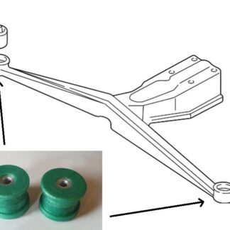 GodFlex Subaru Impreza WRX Sti Turbo 2000 (1992-2000) Rear Subframe Diff Cradle Outrigger Bushes