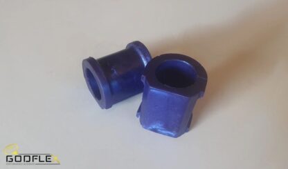 Honda CR-V 2002-2006 Front Anti Roll Bar Bushing kit Set of 2 Complete Bushings for the front Anti Roll Bar For MK2 Honda CR-V 02-06 All Models Whats Included ; GodFlex Performance Series Bushing Kit Set of 2 Front Anti Roll Bar Bushings 1x sachet of bushing grease GodFlex Performance Series Polyurethane Bushing kits are a shore a hardness of 85