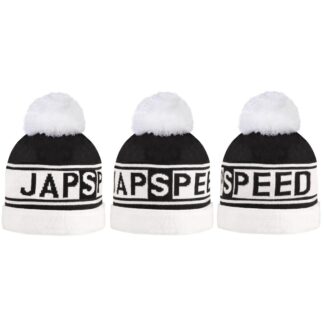 The Japspeed Beanie Bobble Hat is the must have accessory for any Team Japspeed supporter or car enthusiast.