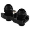 Designed to provide much greater freedom in routing oil cooler lines for aftermarket oil cooler applications