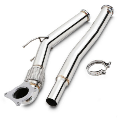 2 piece v-band clamp fitting for a better seal compared to flange & gasket as well as an easier installation