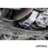 bead blasted and anodised blackPurple polyurethane bush inserts for fast road and track useReduces engine movement and wheel hop on hard accelerationDirect replacement for original cast aluminium and soft rubber torque mountFaster gear changes and feeling of improved responseCan be fitted in under 30 minutes with no special tools requiredPlease note:&nbsp;Uprating the torque mount to a stiffer bushing will increase noise and vibration within the cabin.Registered Design Right number: Application Pending&nbsp;AIRTEC part no: ATMSSUZ4