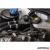 AIRTEC Motorsport is proud to launch our oil catch can upgrade for the Kona N model.Oil catch cans are vital preventative additions to ensure the performance and efficiency of Direct Injection engines doesn’t deteriorate over time.AIRTEC Motorsport’s solution to developing a catch can kit specifically for the Kona N model utilises the available space to integrate seamlessly within the engine bay. It features a high-quality laser cut bracket
