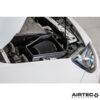 two-piece laser cut lid. This increases the capacity of the air box to allow the fitment of an 80mm cone air filter whilst retaining the original front air feed that ensures a constant flow of fresh air is forced into the air box.The result is increased power