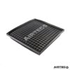 Featuring a freer-flowing panel filter that fits inside the original air box