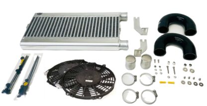 AIRTEC Motorsport is proud to launch our intercooler upgrade suitable for track or fast road use.This full size intercooler is suitable for the Series 1 RS Turbo model only and fits with only very minor cutting required. It comes complete with a slim line twin fan set up to clear the original grille and spot lights.In order to ensure there is no noticeable loss in performance during extended periods of hard driving