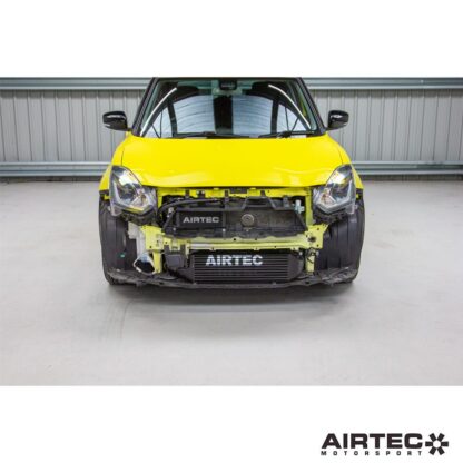 freer-flowing intercooler that is a direct replacement for the smaller and more restrictive OEM item.The original intercooler is wide but shallow and significantly obstructed by the radar sensor and air duct