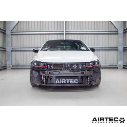our kit features bespoke laser-cut mounting brackets to ensure the perfect fitment of our 13-row AIRTEC Motorsport oil cooler. The comprehensive package also includes high-quality braided hose lines with Aerotec fittings