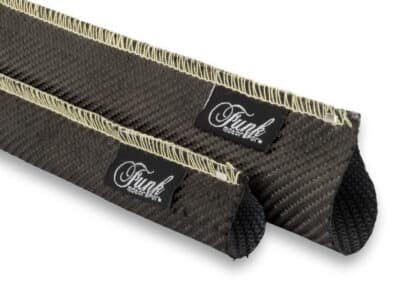 our featherweight Carbon Fibre heat sleeving promotes optimal performance whilst also maintaining reliability. Designed to match our turbo blankets and enhance all Carbon Fibre trim around the car