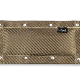 The Funk Motorsport Clamp on Exhaust heat shield is here and is made from the same construction as our famous Mk2 turbo blankets! Don’t know how well these perform? Follow <a href="https://www.funkmotorsport.com/videos/">this link</a> to see them in action in our videos!
