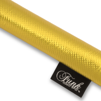 Funk Motorsport's Velcro Gold Heat Wrap Sleeving allows both protection of vital lines whilst providing great visual benefits. Much like our Gold Heat Tape