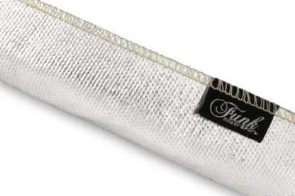our silver sewn sleeving is ideal for fuel lines