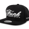 Funk Emblem on the rear and branded ribbons throughout the inside. Each cap has a structured 6 panel construction with a flat visor that can be bent as desired. This provides comfort