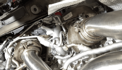 With a tight engine bay