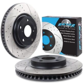 Gravity Front Drilled Grooved 296mm Brake Discs - Lexus Is220 Is250 220 D Is300H 05-13