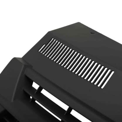 Supplied in a matte black finish to add a sleek and understated look