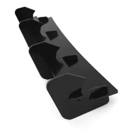 Designed to accommodate the OEM exhaust tips.