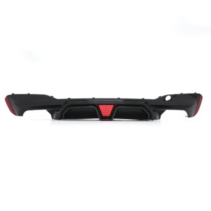 Seamlessly integrated rain light for improved visibility in adverse weather conditions.