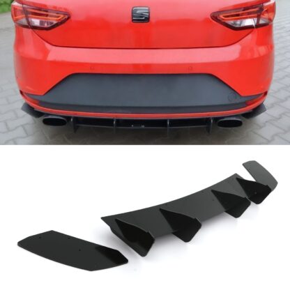 Gravity Performance Rear Diffusers are specifically designed to improve your Seat’s aesthetics with distinctive styling. Our Rear Diffusers complement your Seat’s other styling elements and pair well with our range of splitters and side skirts