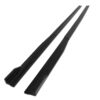 sleek Gloss black finish at accent the car paintwork