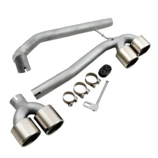 Gravity Performance tailpipe conversion kits are designed to replace the rear section of your OE exhaust with dual exit pipes. Our Gravity Performance Exhaust Conversion fits with M5 style diffusers to give your vehicle a full M5 look.
