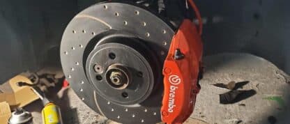 available! Adapter brackets to fit Porsche 986 Brembo calipers to a Mini R50 / R52 / R53 / R56