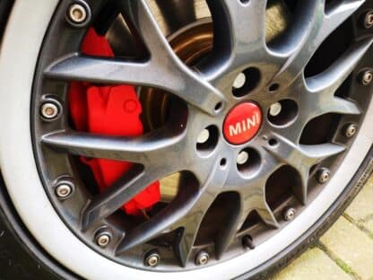 available! Adapter brackets to fit Porsche 986 Brembo calipers to a Mini R50 / R52 / R53 / R56