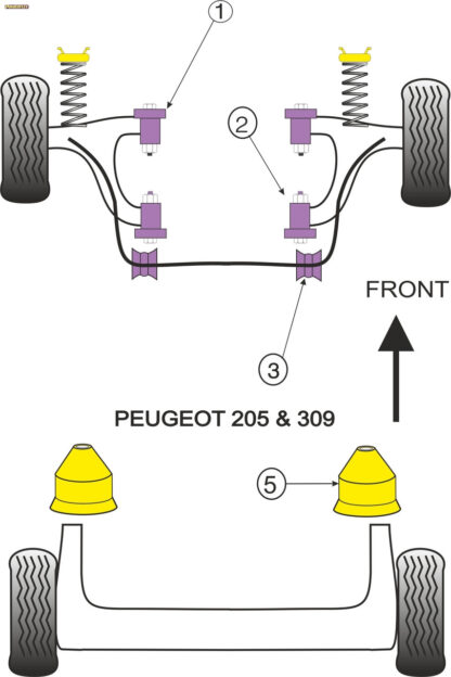 Powerflex Rear Bump Stop - 306 - BS007