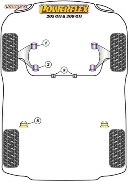 Powerflex Heritage Rear Bump Stop - 306 - BS007H