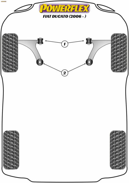 Powerflex Exhaust Mount - Cat Section - Stilo (2001 - 2010) - EXH015