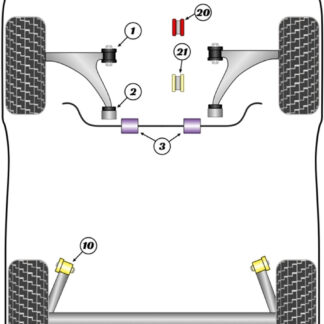 Powerflex Track Rear Exhaust Mount  - Cascada (2015 - 2017) - EXH030BLK
