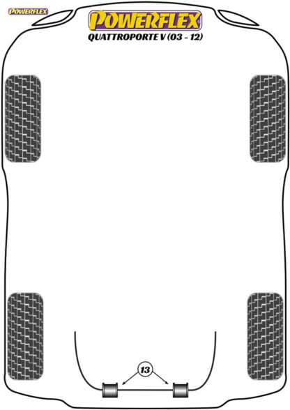 Powerflex Rear Anti-Roll Bar Bush - Quattroporte V (2003 - 2012) - PF17-403-27