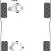 Powerflex Track Rear Upper Wishbone Bushes - R8 - PF3-1401BLK