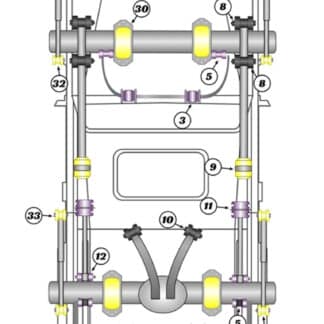 Powerflex Bump Stop Lowered - 40mm - Range Rover Classic (1986-1995) - PF32-130-40