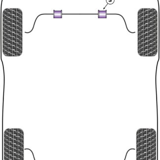 Powerflex Track Rear Anti Roll Bar Bushes 21mm - Evora (2010 on) - PF34-803-21BLK