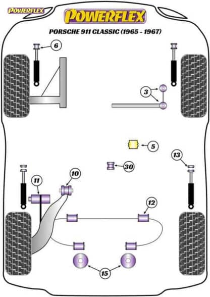 Powerflex Jack Pad Adaptor - Cayman 987C (2005 - 2012) - PF57-560