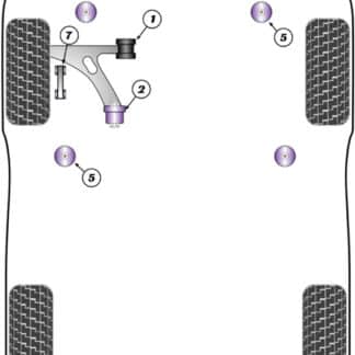 Powerflex Porsche Cayenne Jack Pad Adaptor - Jack Pads - PF57-564