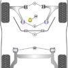 Powerflex Track Lower Rear Engine Mount Insert - Punto Mk3 (2012 - 2018) - PFF1-1120BLK