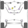 Powerflex Track Lower Rear Engine Mount Insert - Punto Mk3 (2012 - 2018) - PFF1-1120BLK