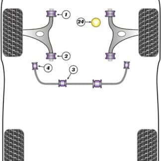 Powerflex Heritage Front Lower Wishbone Rear Bush - Delta Gen 1&2 (1983-2000)