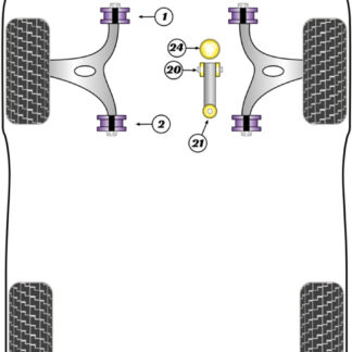 Powerflex Heritage Engine Mount to Stabiliser Bush - GTV & Spider 2.0 & V6