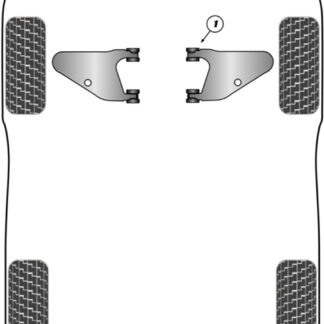 Powerflex Front Lower Wishbone Bushes  - Sandero I & II inc Stepway (2008 - ON) - PFF13-101