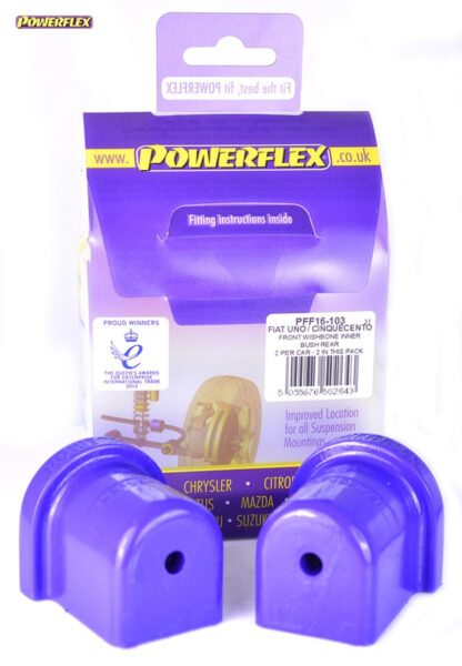 Powerflex Front Wishbone Rear Inner Bushes - Uno inc Turbo (1983-1995) - PFF16-103