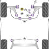 Powerflex Track Upper Engine Mount Insert - Ypsilon (2011 on) - PFF16-540BLK