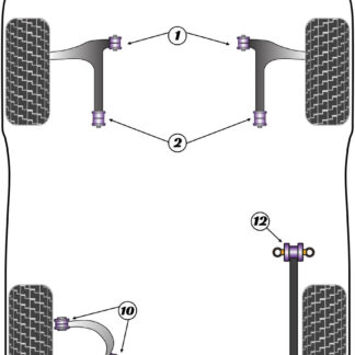 Powerflex Front Lower Wishbone Rear Bushes - Mazda 5 CR19 (2004 - 2010) - PFF19-1202