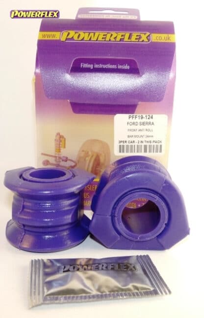 Powerflex Front Anti Roll Bar Mounting Bushes 24mm - Sierra inc. Sapphire Non-Cosworth (1982-1994) - PFF19-124